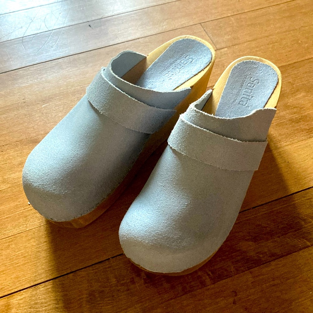 Sanita Chunky Platform Wooden Clogs